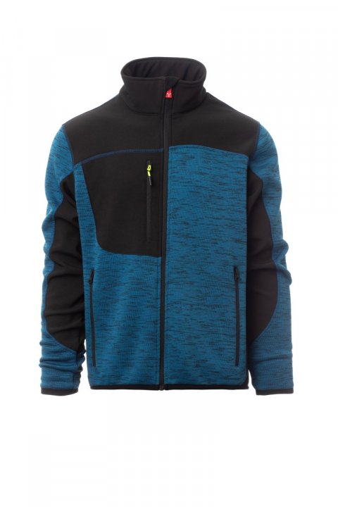 Travel Softshell-Jacke BLAU MELIERT/SCHWARZ