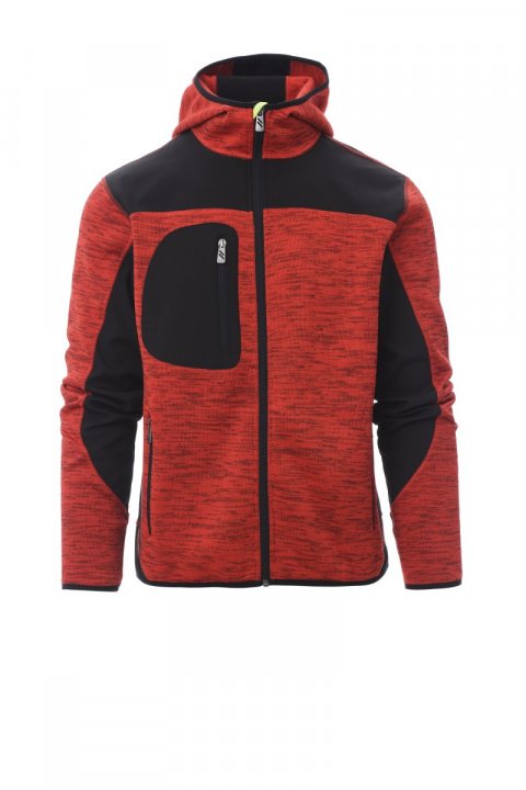 Trip Softshell-Jacke ROT/SCHWARZ-FLUOGELB