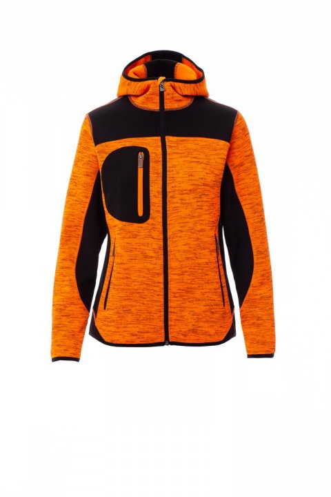 Trip Lady Softshell-Jacke FLUOORANGE/SCHWARZ