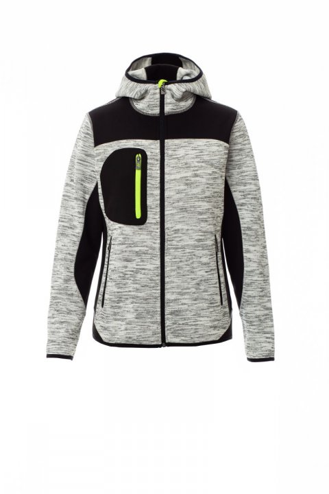 Trip Lady Softshell-Jacke GRAU MELIERT/SCHWARZ-FLUOGELB