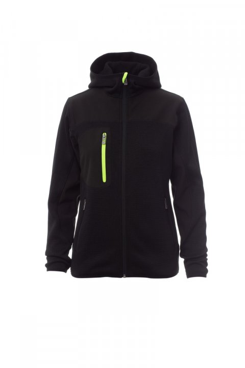 Trip Lady Softshell-Jacke SCHWARZ/SCHWARZ-FLUOGELB