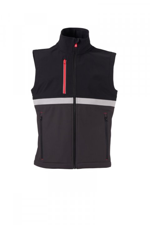 Wise Softshell-Weste ANTHRAZIT / Noir
