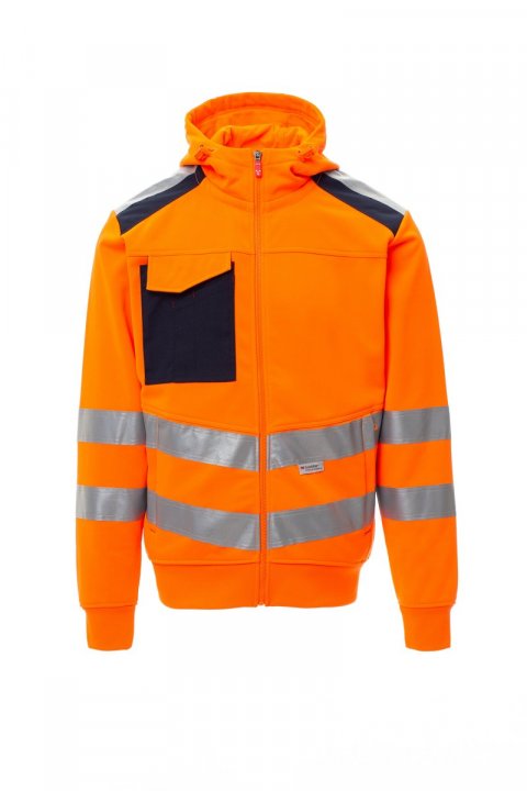 Leader Sweatshirt FLUOORANGE/MARINEBLAU