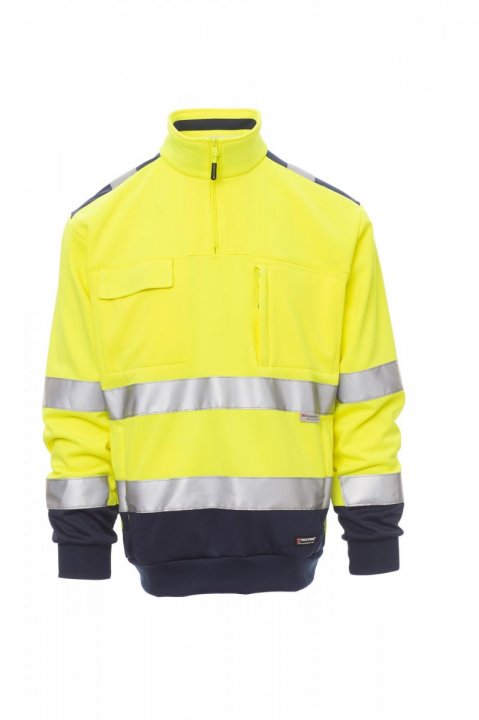 Vision Sweatshirt Jaune fluo / Bleu marine