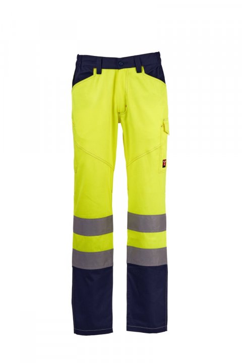 Charter Summer Arbeitshose FLUOGELB/MARINEBLAU