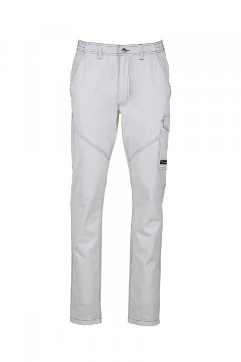 Worker Stretch Summer Arbeitshose Blanc