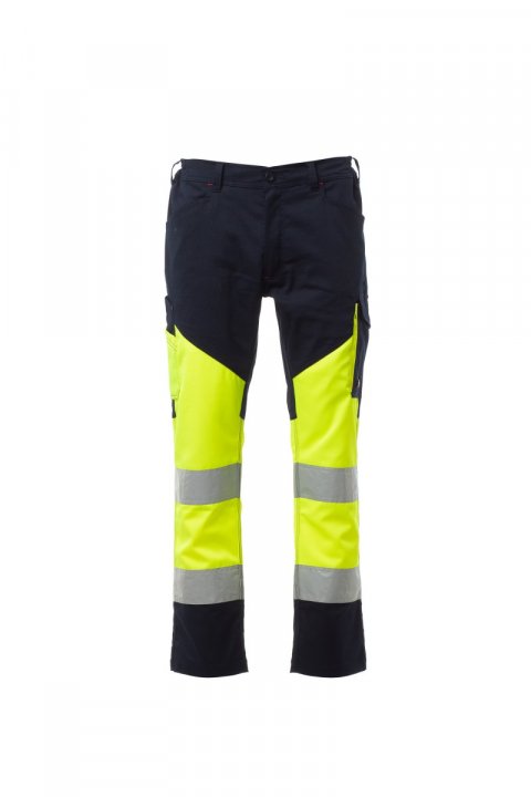Working Summer Arbeitshose FLUOGELB/MARINEBLAU