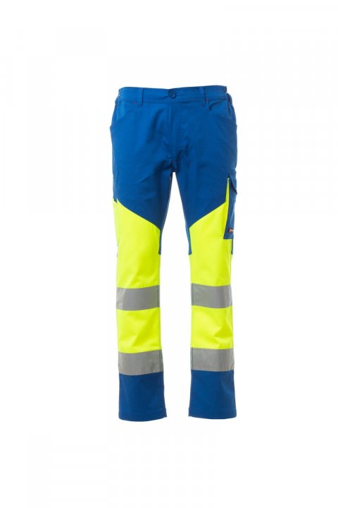 Working Summer Arbeitshose FLUOGELB / KÖNIGSBLAU