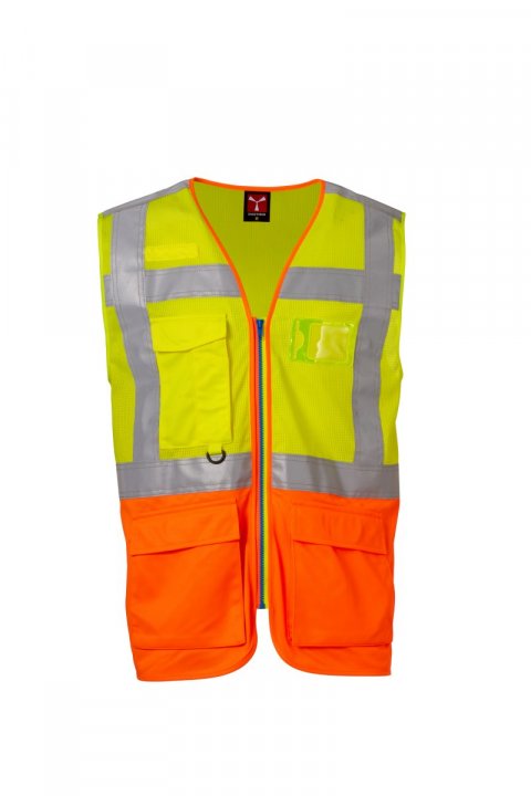 Extra Mesh Weste FLUOGELB / FLUOORANGE