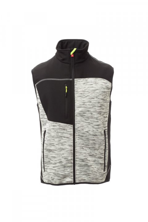 Tour Weste GRAU MELIERT / Noir-Jaune fluo