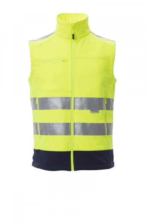 Traffic Weste Jaune fluo / Bleu marine