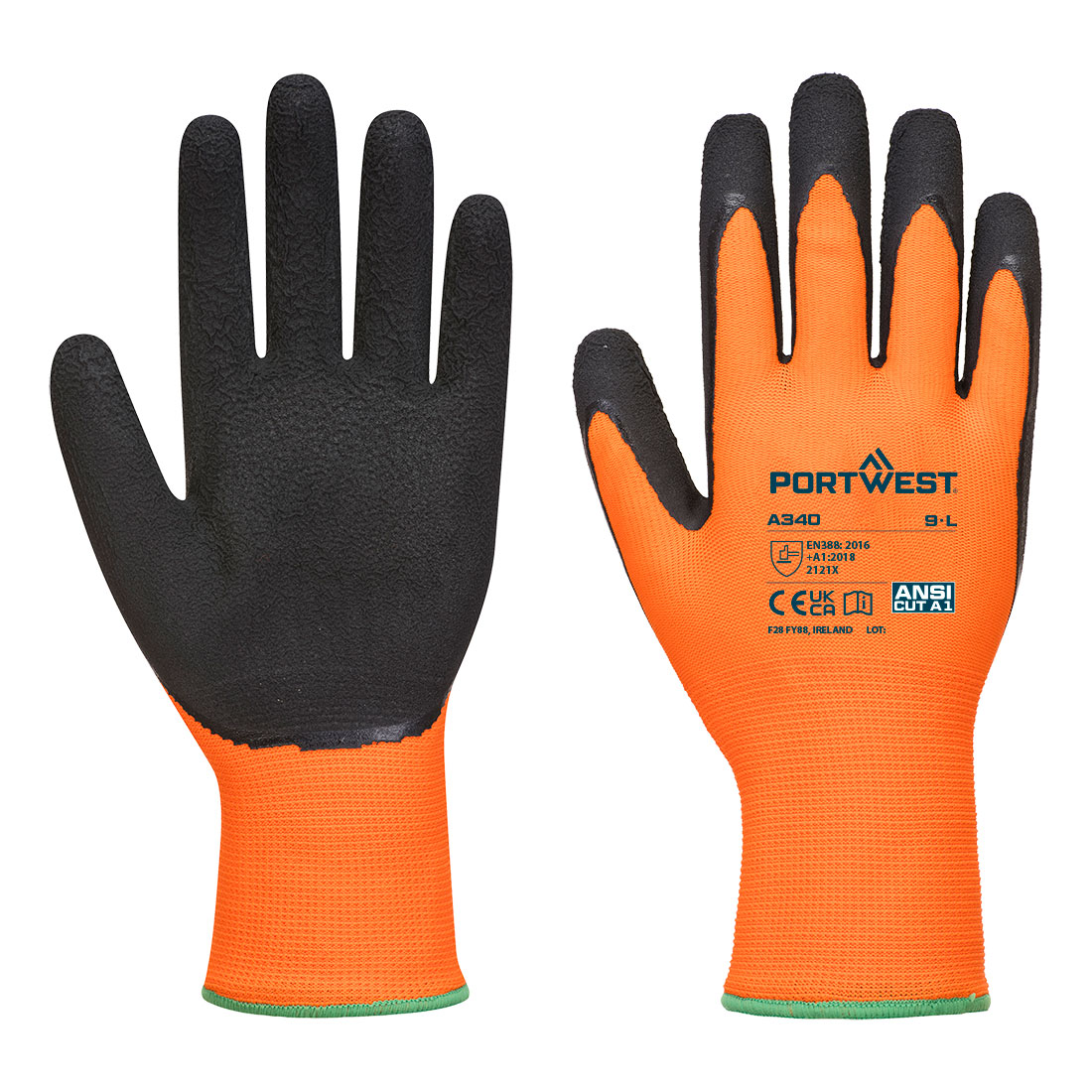 Warnschutz Grip Handschuh - Latexschaum