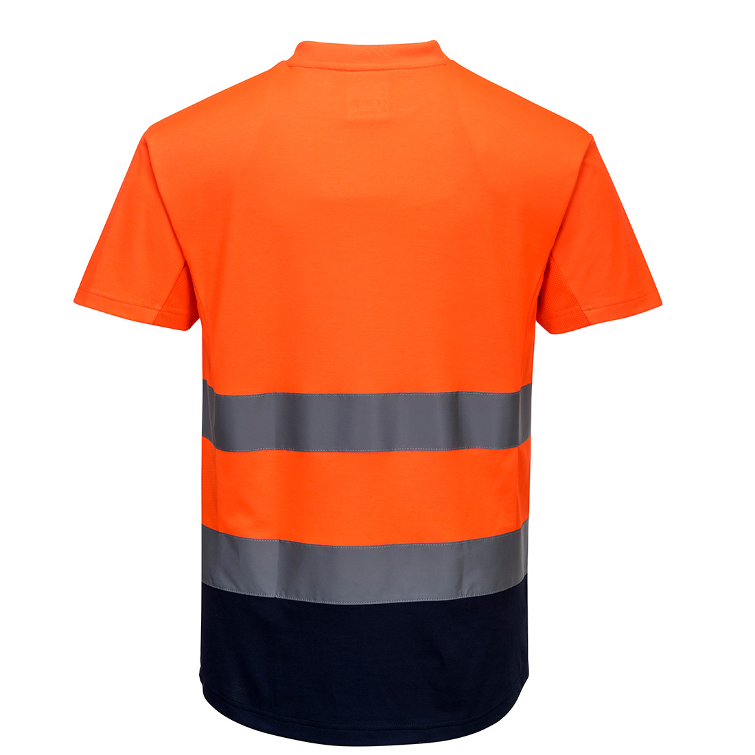 Hi-Vis Kontrast T-Shirt mit Mesheinsatz kurzarm 2