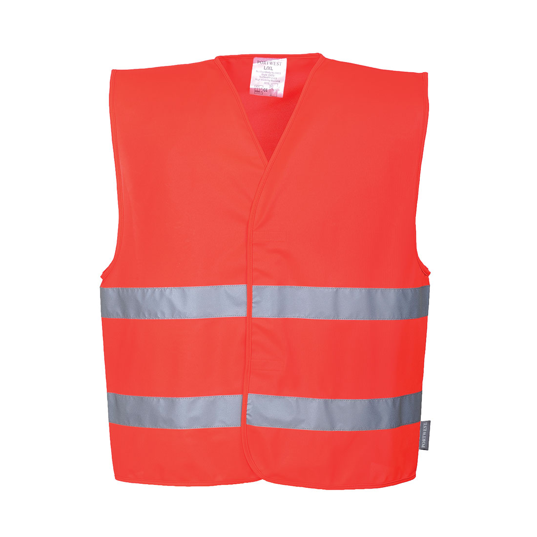 Hi-Vis Weste mit zwei Reflexstreifen 2