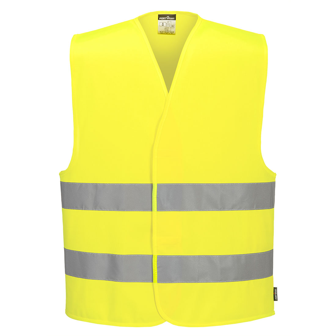 Hi-Vis Weste mit zwei Reflexstreifen 3