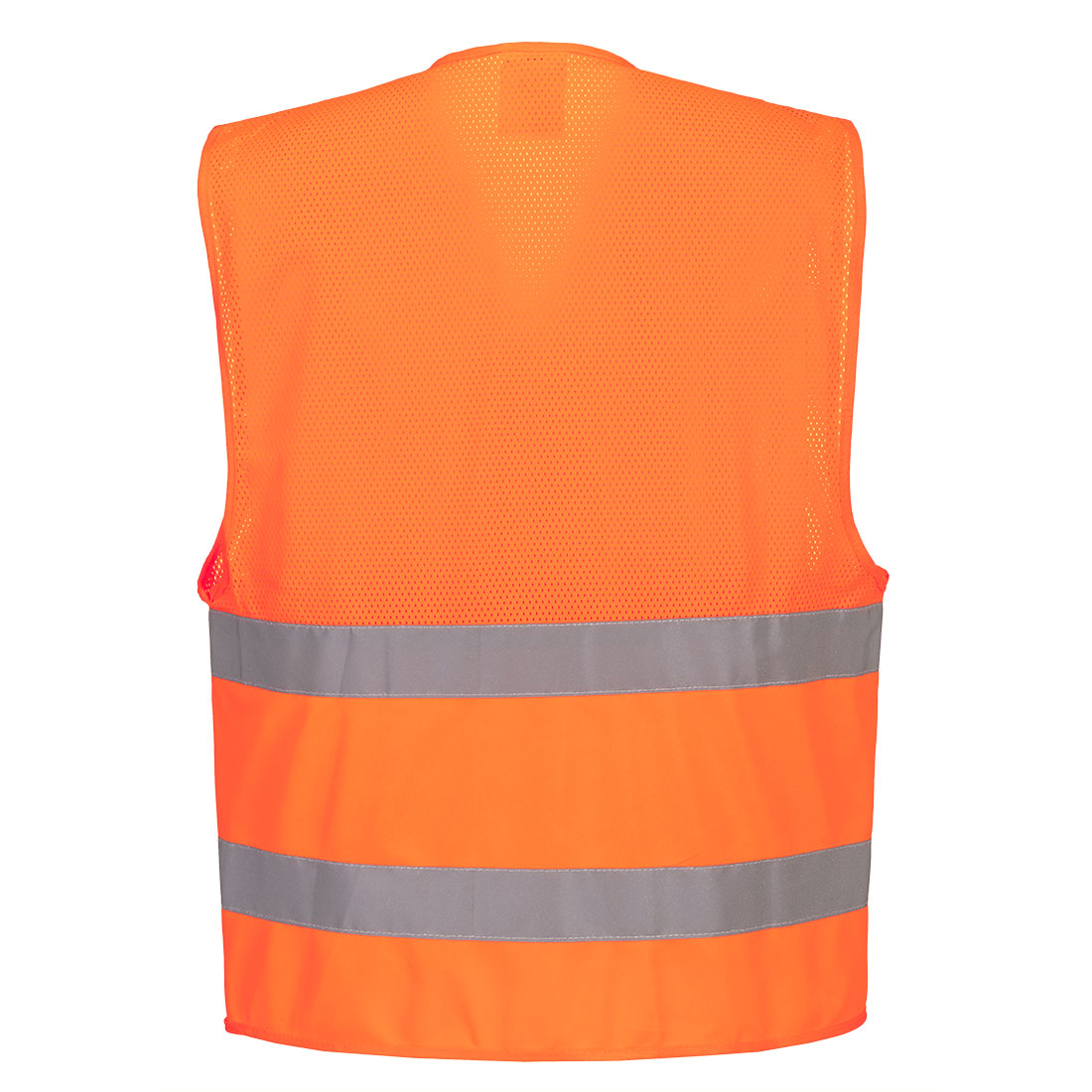 Hi-Vis Halb-Mesh Weste 2 Reflexstreifen 2