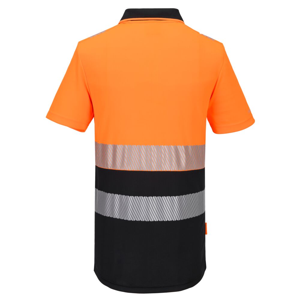 DX4 Hi-Vis Poloshirt mit Reißverschluss Klasse 1 2
