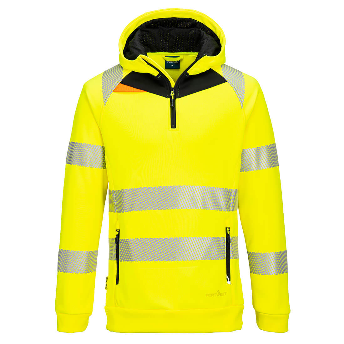 DX4 Hi-Vis Kapuzenpullover mit 1/4 Reißverschluss 3