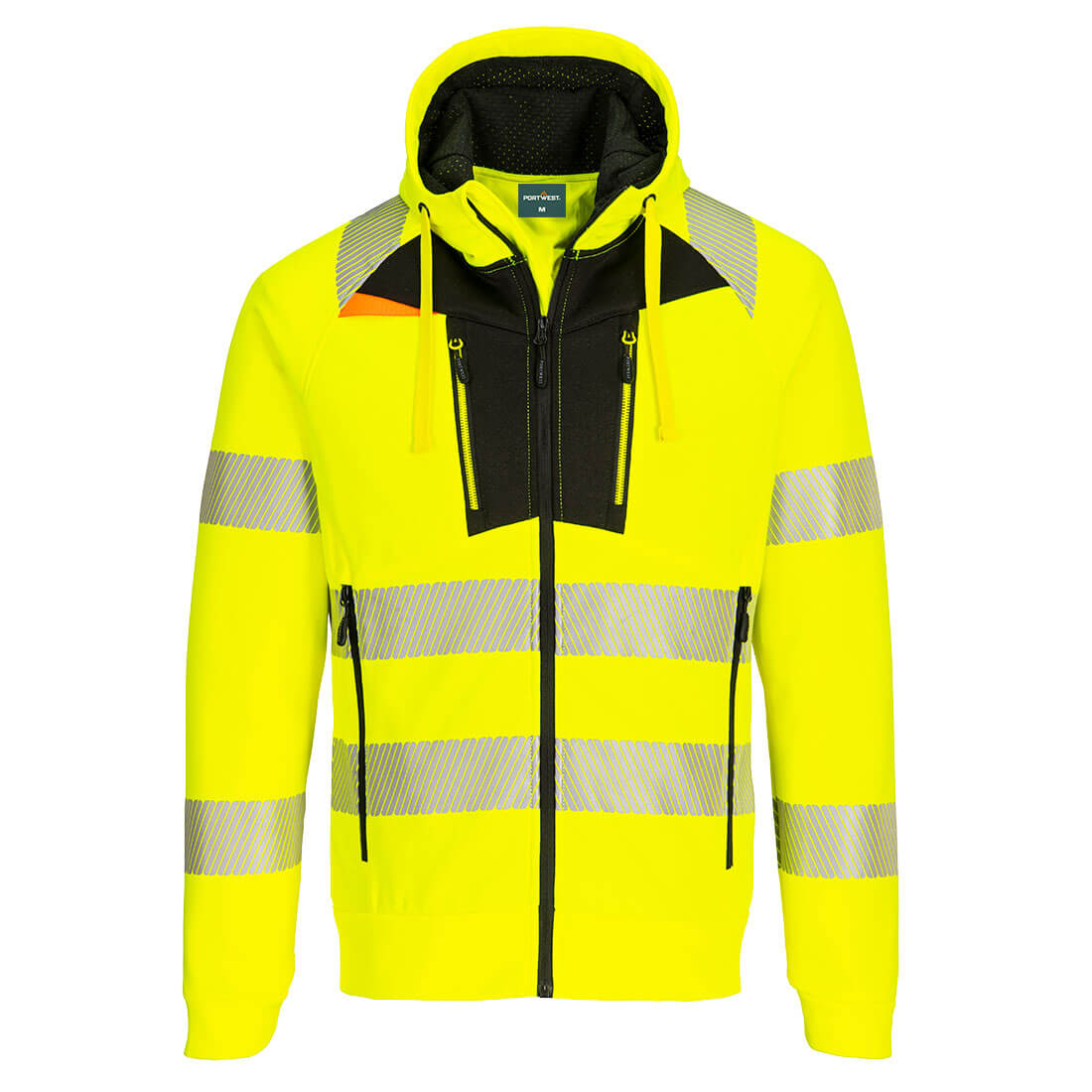 DX4 Hi-Vis Kapuzenjacke mit Reißverschluss 3
