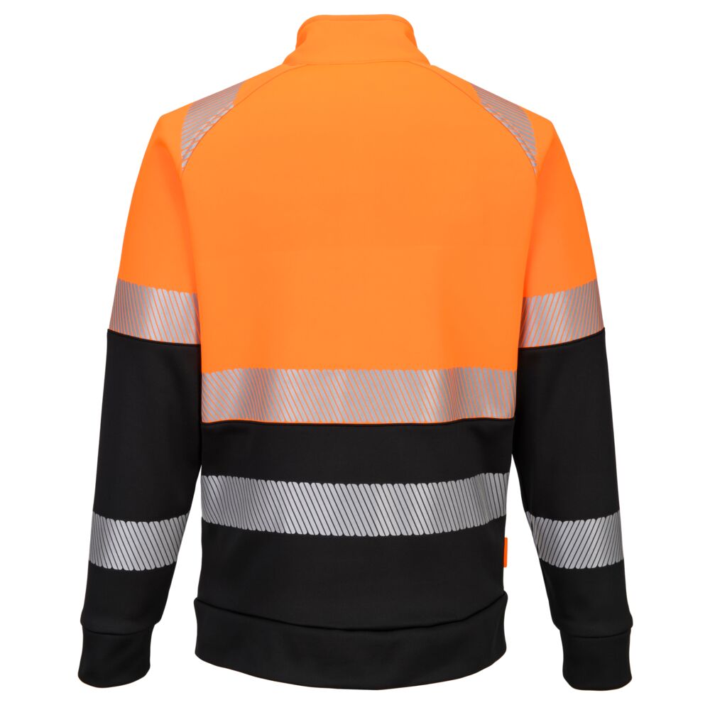 DX4 Hi-Vis Sweatjacke mit Kragen Klasse 1 2