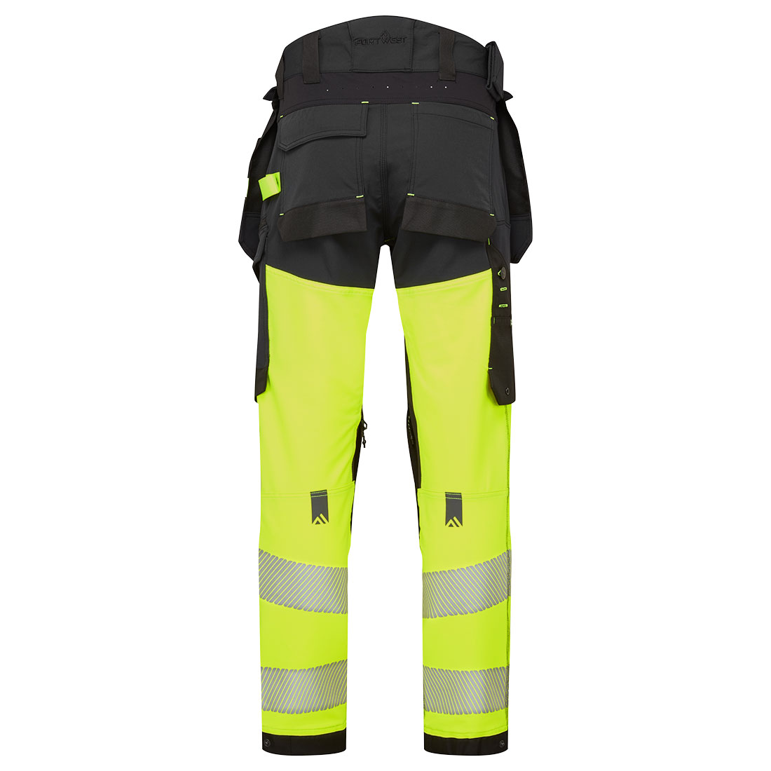 EV4 Hi-Vis Stretch Bundhose mit abnehmbaren Holstertaschen Klasse 1 12