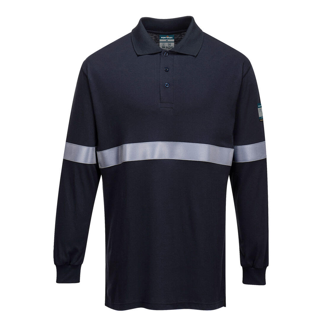 Modaflame Knit FR Poloshirt Langarm
