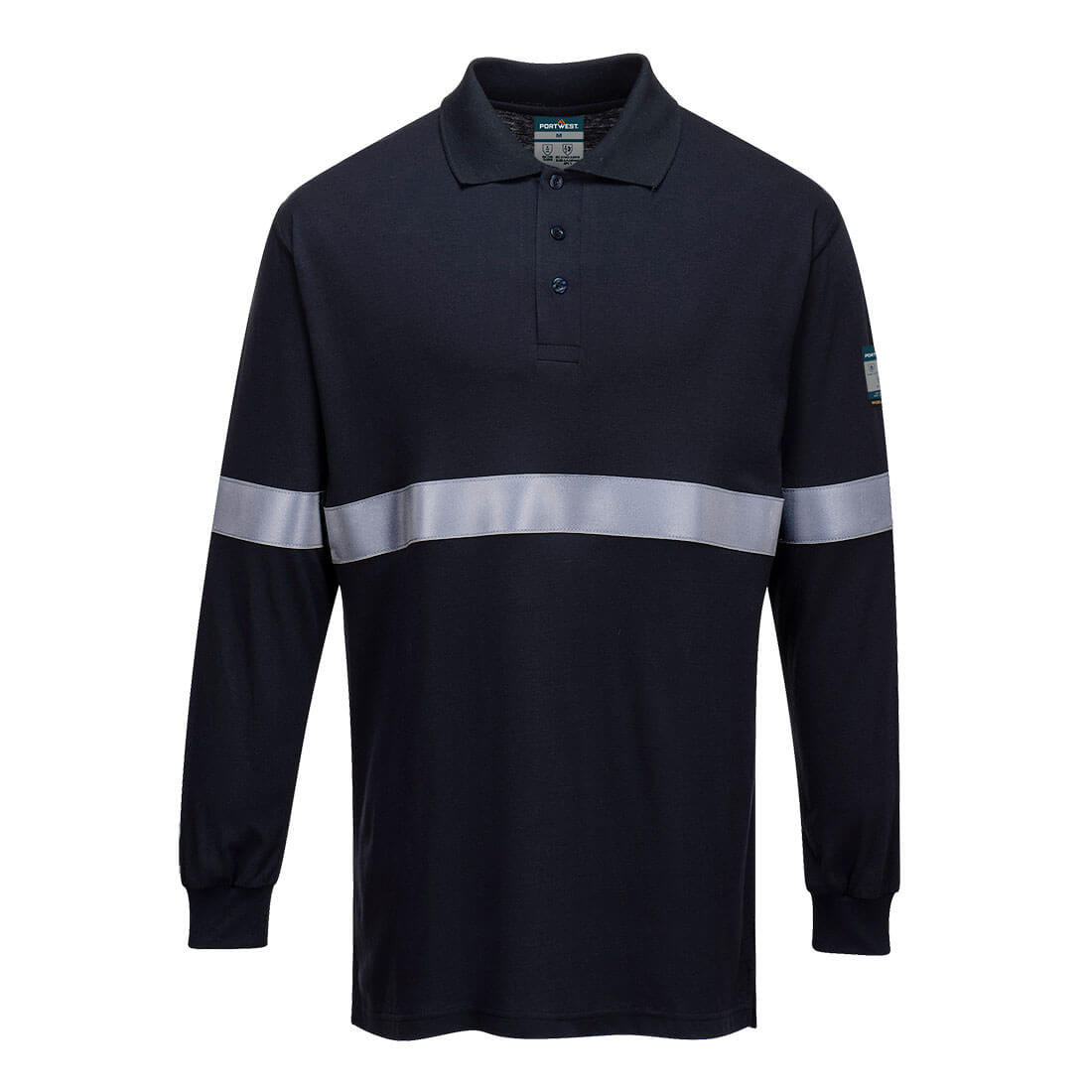 Modaflame Knit FR Poloshirt Langarm 3