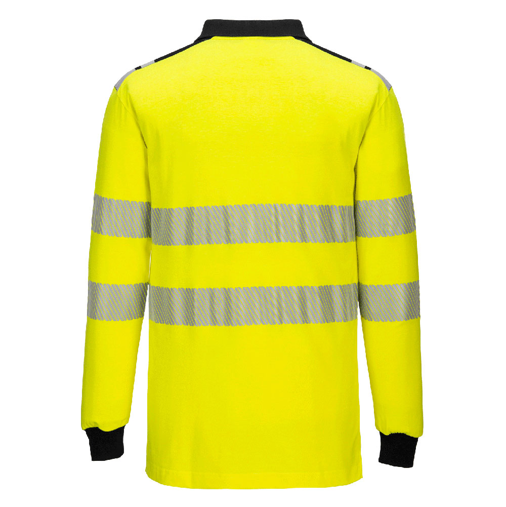PW3 Modaflame Knit Hi-Vis FR Poloshirt Langarm 2