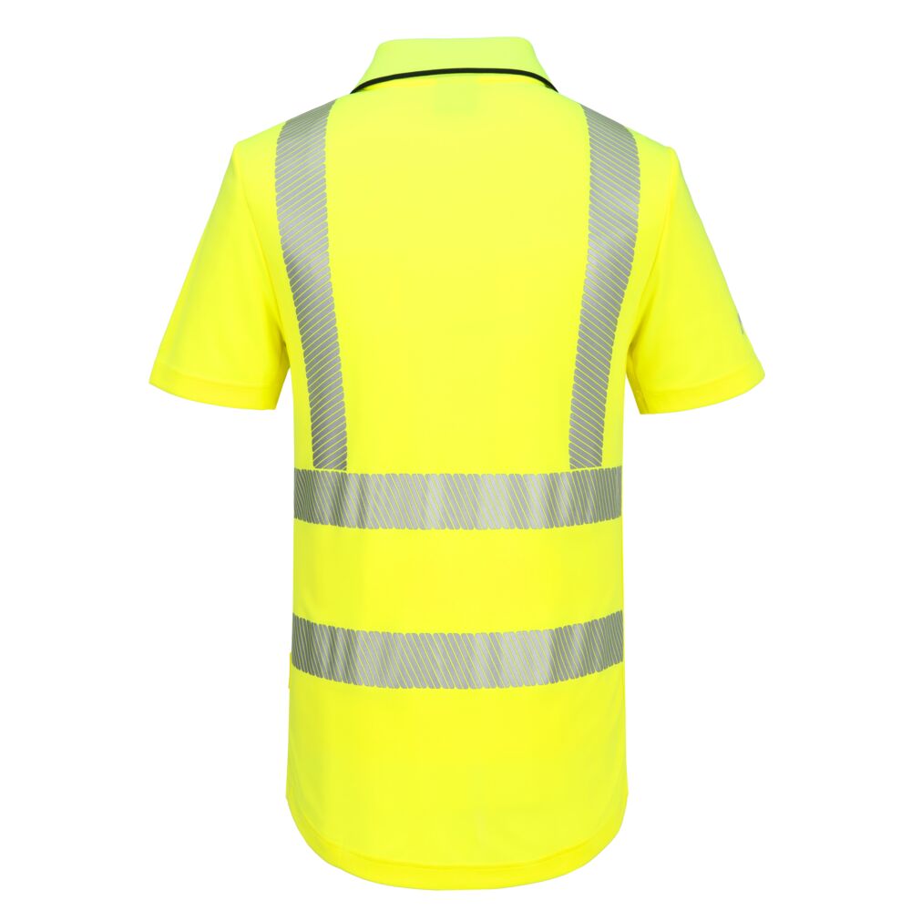 KX3 Sport Hi-Vis Polo Shirt mit Reißverschluss kurzarm 4