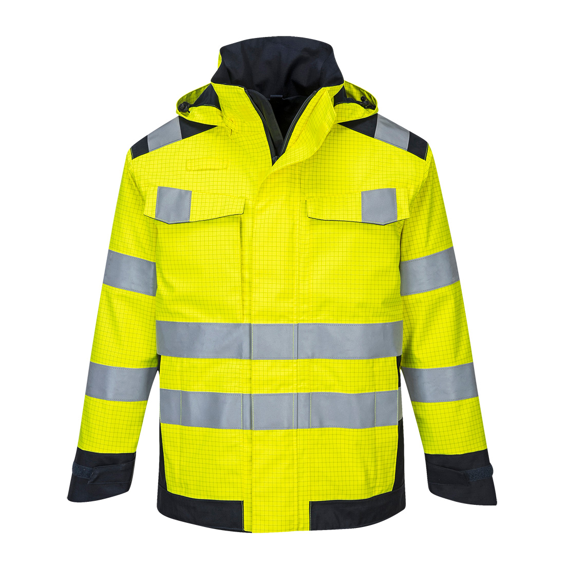 Modaflame Rain + Hi-Vis Multinorm Kontrast FR Jacke 3