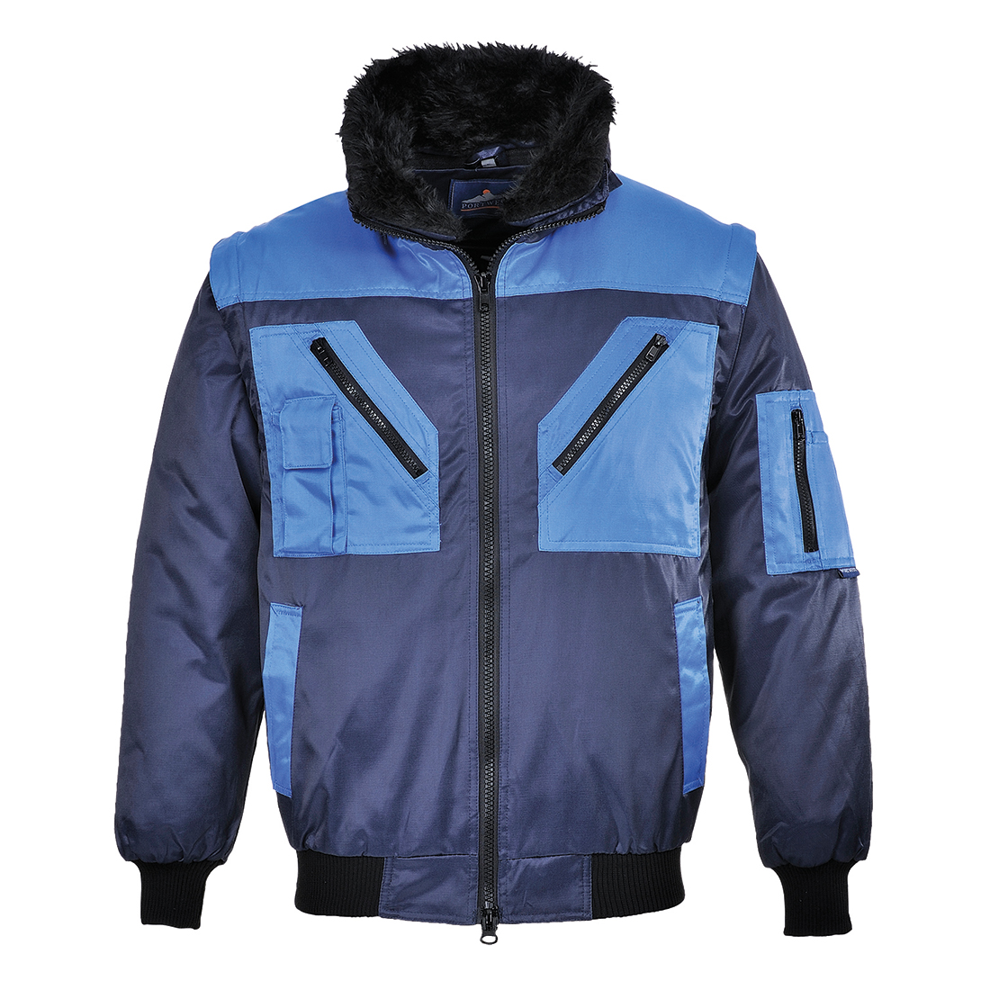Zweifarbige Pilotjacke 3