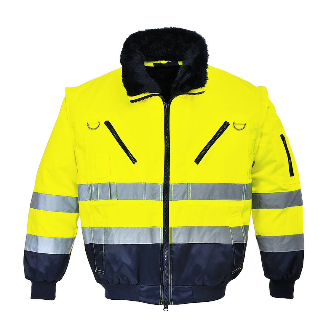 Hi-Vis 3-in-1 Kontrast Pilotjacke 5