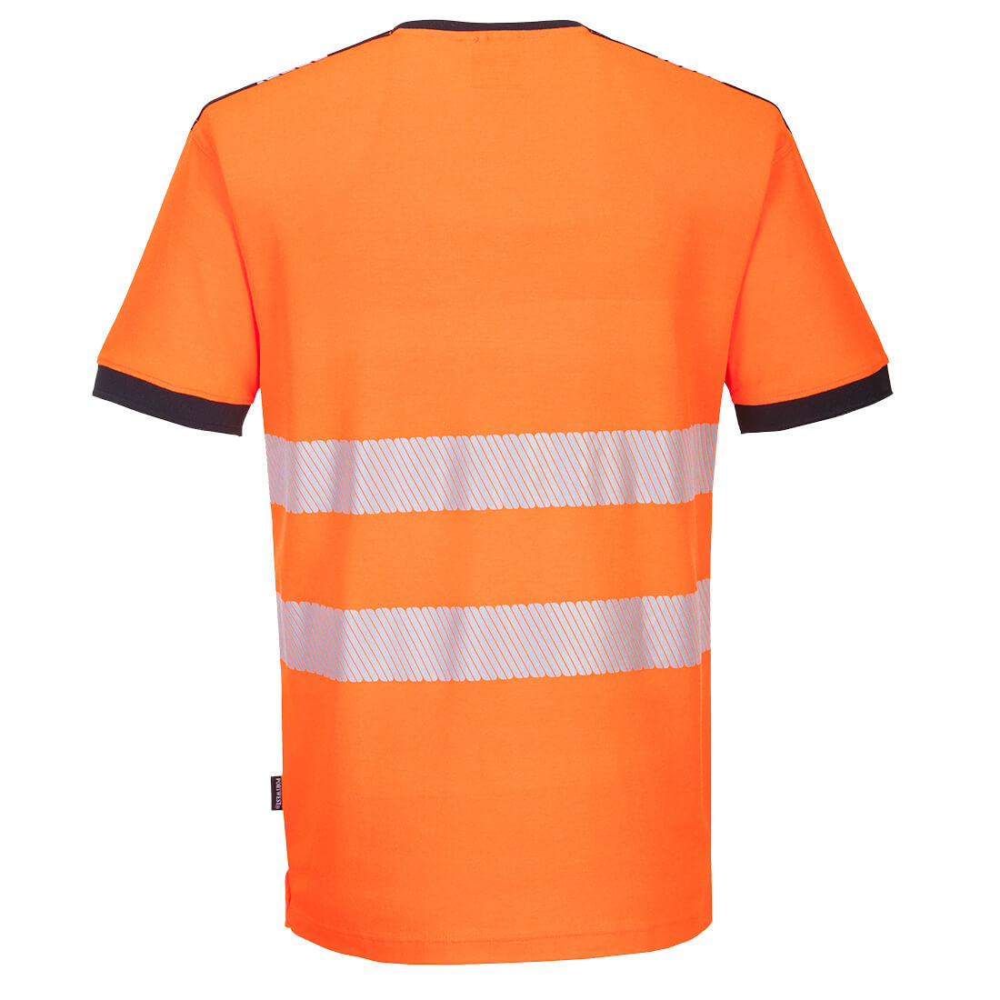 PW3 Hi-Vis T-Shirt mit V-Ausschnitt und Mesheinsatz kurzarm 2
