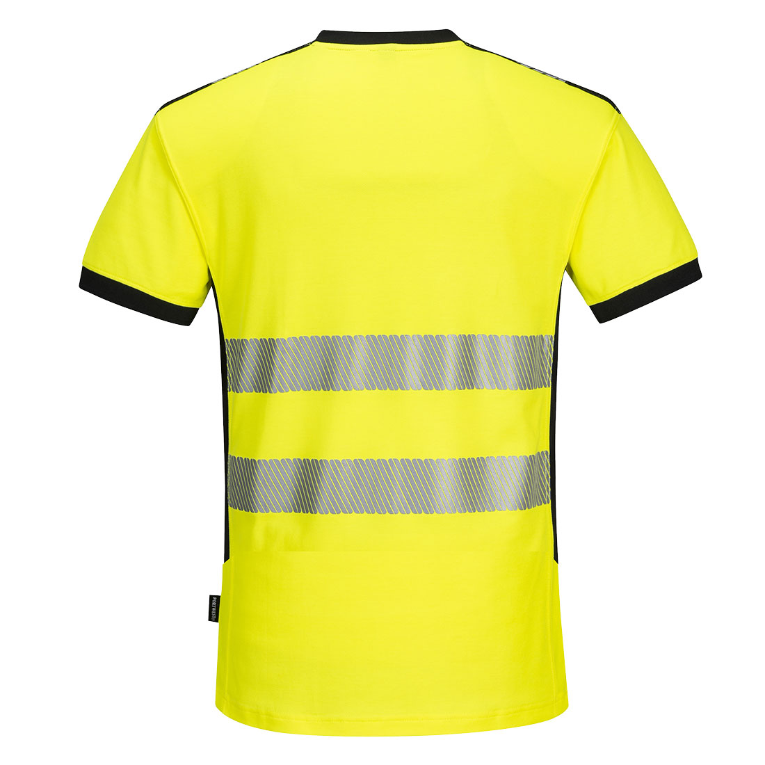 PW3 Hi-Vis T-Shirt mit V-Ausschnitt und Mesheinsatz kurzarm 4