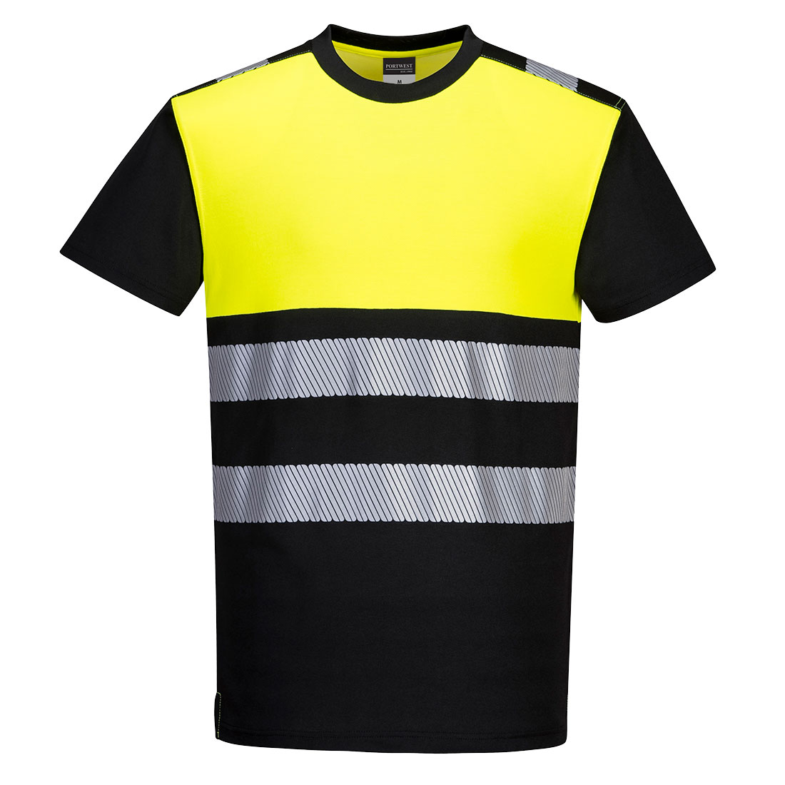 PW3 Hi-Vis Cotton Comfort T-Shirt kurzarm Klasse 1 3