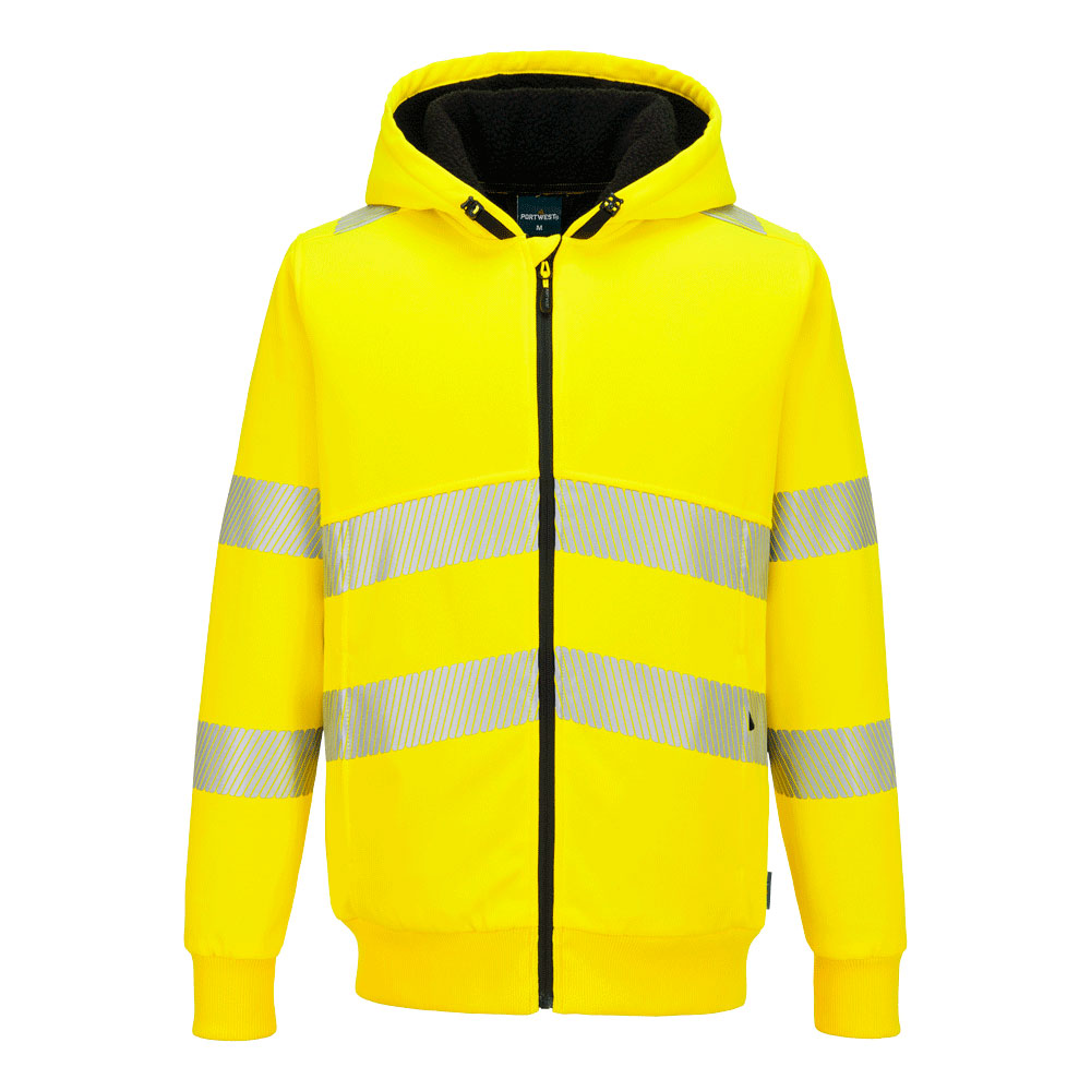 PW321 Hi-Vis Winter Hoodie mit Reißverschluss 3