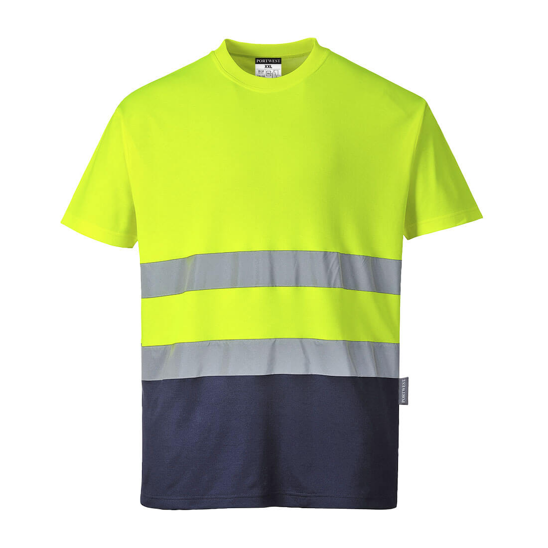 Hi-Vis Cotton Comfort Kontrast T-Shirt kurzarm 2
