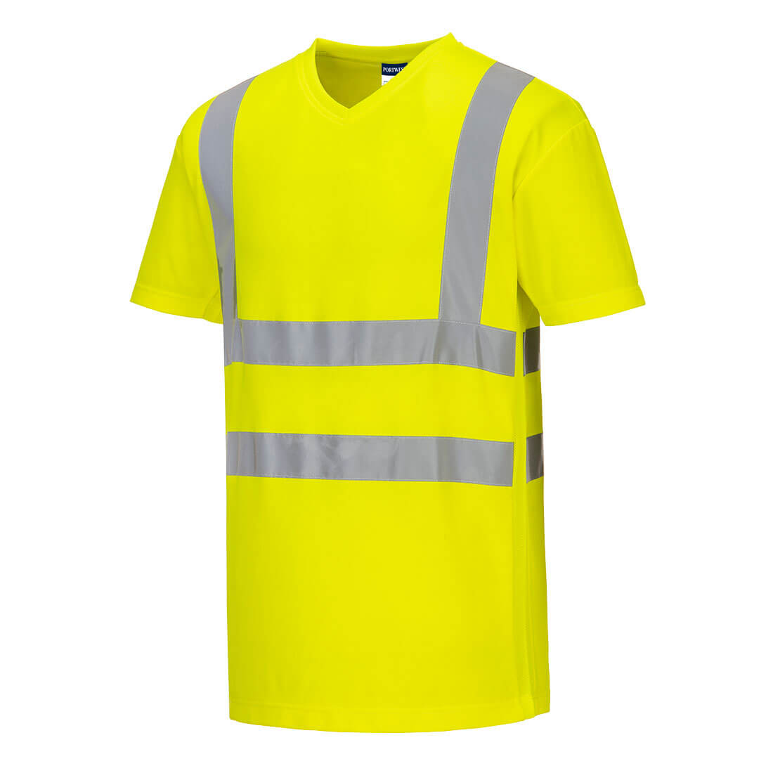 Hi-Vis Cotton Comfort T-Shirt mit Mesheinsatz kurzarm 3