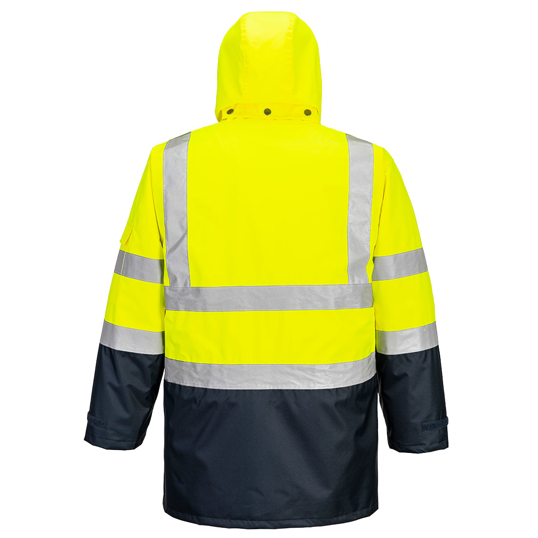 Hi-Vis 7-in-1 Kontrast Verkehrsjacke atmungsaktiv 3