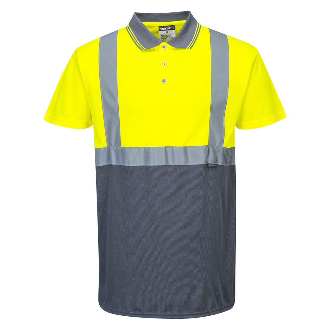 Hi-Vis Kontrast Poloshirt kurzarm 3