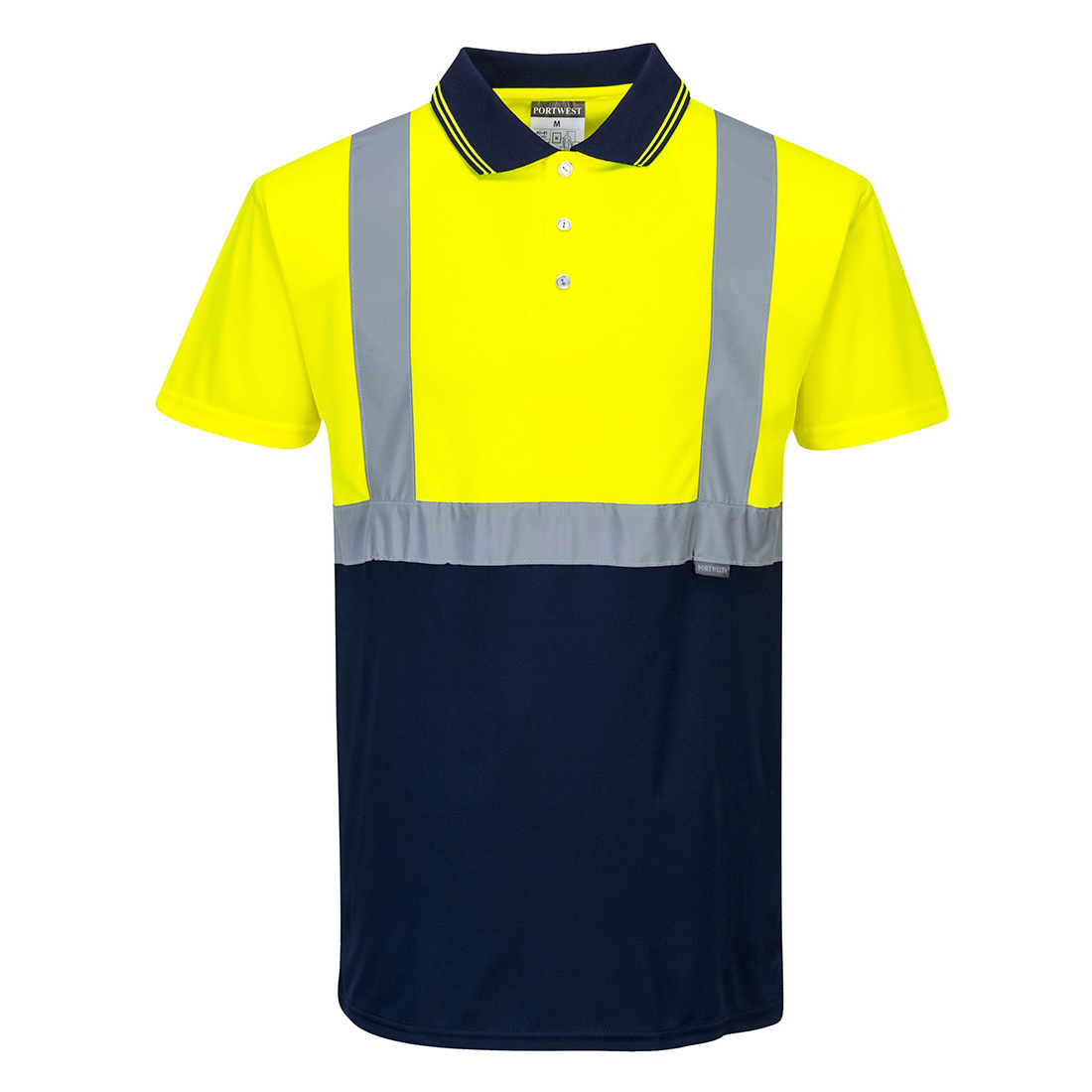 Hi-Vis Kontrast Poloshirt kurzarm 5