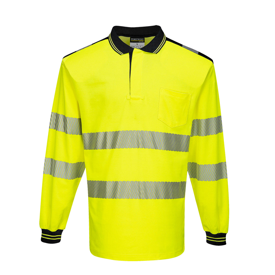 PW3 Hi-Vis Cotton Comfort Polo Shirt, langarm 3