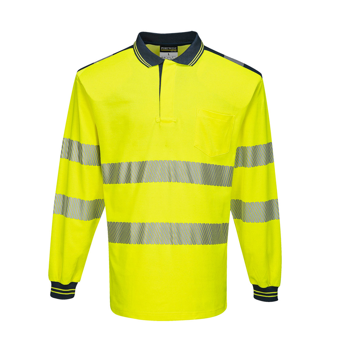 PW3 Hi-Vis Cotton Comfort Polo Shirt, langarm 5