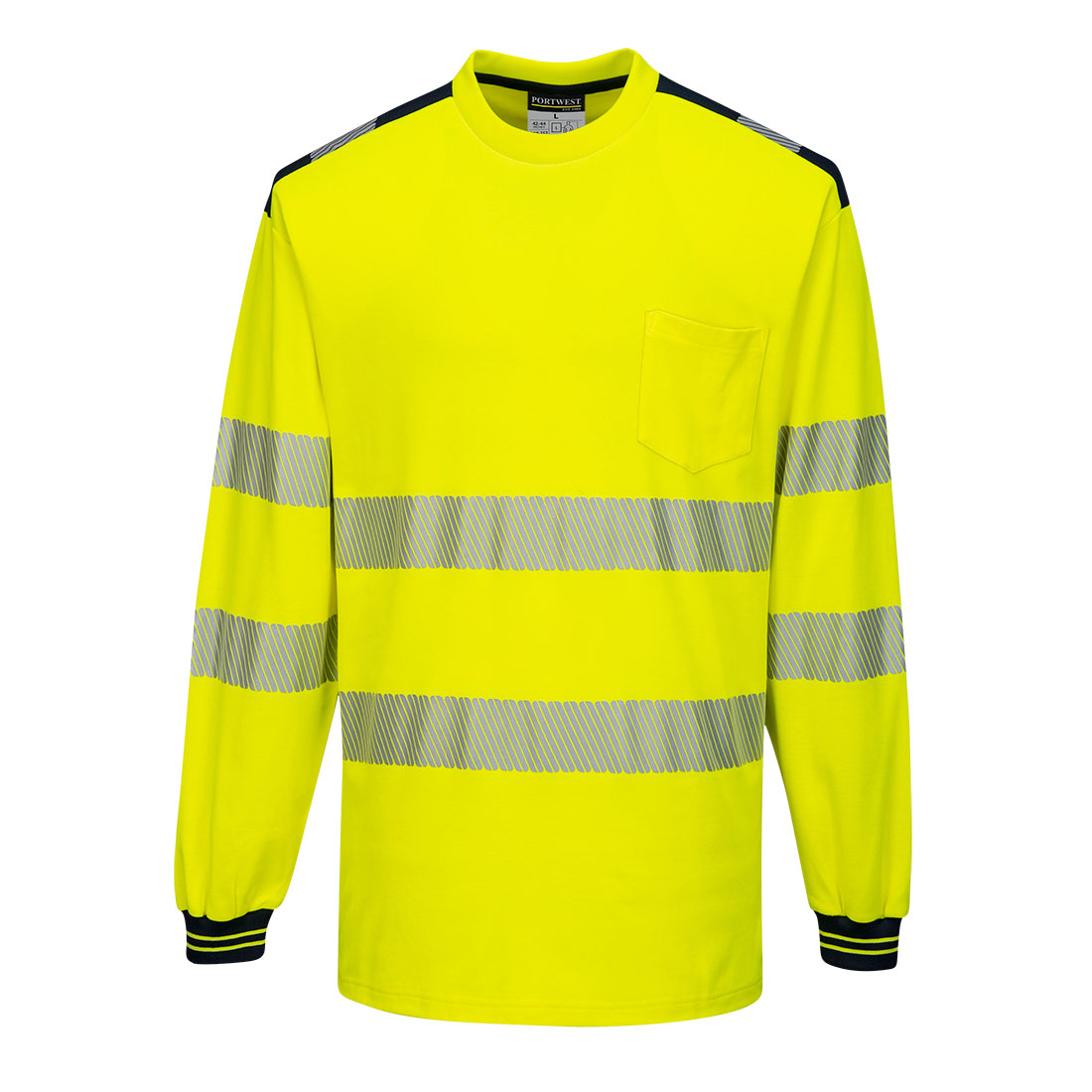 PW3 Hi-Vis Cotton Comfort T-Shirt, langarm 5